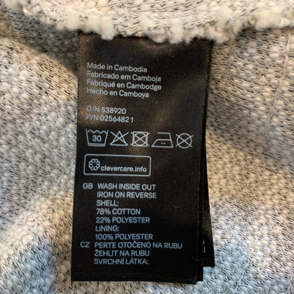 H&M Dress Gray and White with Silver Sequins - Picture 6 of 7